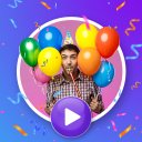 Birthday video maker with photos Icon