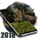 Verde Militar Teclado Icon