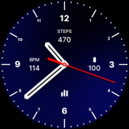 Super Blue Black Watch Face screenshot 1