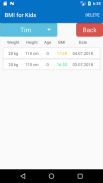 BMI for Kids calculator Percen screenshot 4