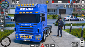 Police Truck Driving Games 3D screenshot 1