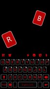 Cool Black Red Keyboard Theme screenshot 2