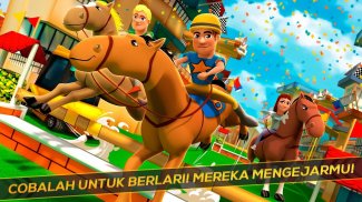 Cartoon Horse Riding: Balap screenshot 6