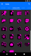 Flat Black and Pink Icon Pack ✨Free✨ screenshot 15
