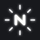 NEONY -escrevendo o texto do sinal de néon na foto Icon