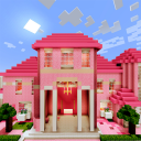 Pink princess house Map MCPE