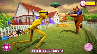 Scary Grandpa Alien Night Hunters screenshot 4