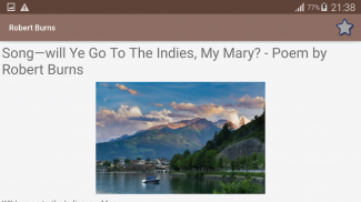Robert Burns Poems screenshot 1