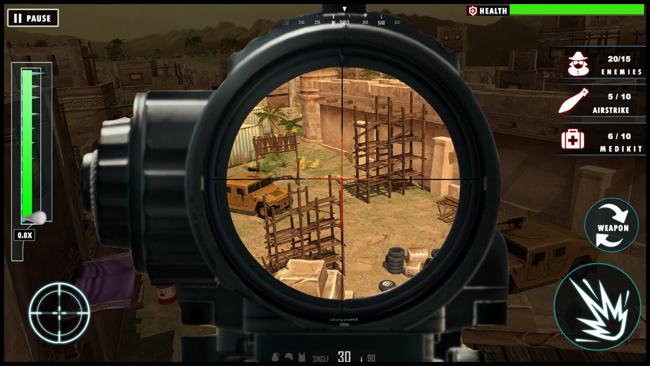 Desert Sniper 3D : Free Offline War Shooting Games APK para