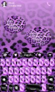 Purple Leopard Keyboard Theme screenshot 4