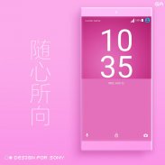 COLOR™ XPERIA Theme | PINK screenshot 4