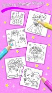 Bride and Groom Coloring book screenshot 2