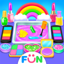 Rainbow Makeup Kit Slime –Unicorn Slime DIY Games Icon