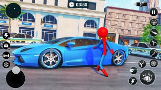 Flying Spider Rope Hero Games screenshot 5