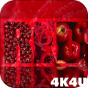4K Red Video Live Wallpaper Icon