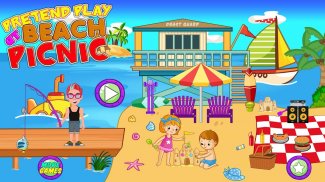 Pretend Play Beach Life Games screenshot 0