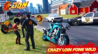 Angry Lion Rampage: City Attack,Simulator 3D screenshot 2
