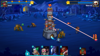 Spooky Wars - Game chiến thuật bảo vệ lâu đài screenshot 1