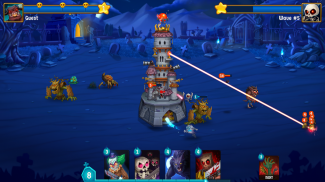 Spooky Wars - เกมกลยุทธ์ป้องกันปราสาท screenshot 1