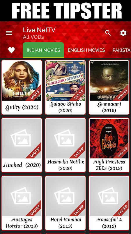 Free live net hot sale tv app