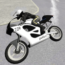 Police City Motorbike Rider Icon