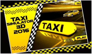 รถแท็กซี่จำลอง 3D 2016 screenshot 0