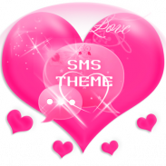 GO SMS Pro Theme Pink Love screenshot 4
