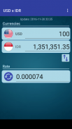 US Dollar to Indonesian Rupiah screenshot 1