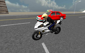 polícia 3D moto de condução screenshot 4