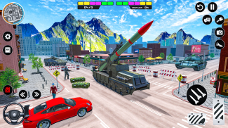 मिसाइल आक्रमण और परम युद्ध - ट्रक खेल screenshot 4