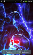 Lightning Skull Live Wallpaper screenshot 1