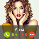 Anna Virtual Girlfriend Video Call Text Simulator Icon