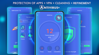 Antivirus - Εκκαθάριση + VPN screenshot 9