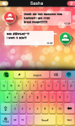 Rainbow Love keyboard theme screenshot 0