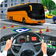 حديث حافلة موقف سيارات سيم 2017: حافلة ألعاب screenshot 3