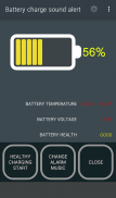 Battery charge sound alert screenshot 0