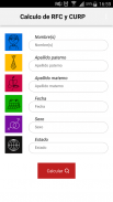 Calculo de RFC y CURP screenshot 0