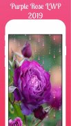 Purple flowers Live Wallpaper 2019 Purple flowers screenshot 1