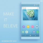 LITTLE™ XPERIA Theme | A BLUE 🎨Design For SONY screenshot 4