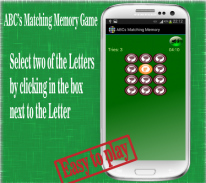 ABCs Matching Memory screenshot 2