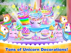 Unicorn Cone Cupcake Mania - Ice Cream Cake Maker screenshot 1