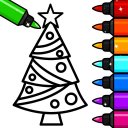 Kids Drawing & Colouring Games Icon