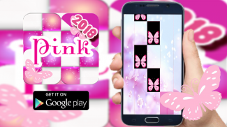 Pink Piano Tiles Butterfly screenshot 0