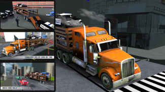 Polis Car Cargo Transport 3D screenshot 3