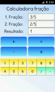 Calculadora fração screenshot 2