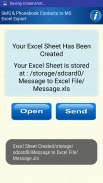 Save Phonebook & SMS to Excel screenshot 5