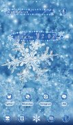 Winter Wallpaper Snowflakes Theme screenshot 3