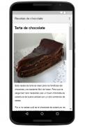 Recetas de Chocolate screenshot 2