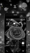 Black Rose APUS Launcher Theme screenshot 1