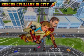 Hızlı Süper Hafif Kahraman Şehir Kurtarma Görevi screenshot 3